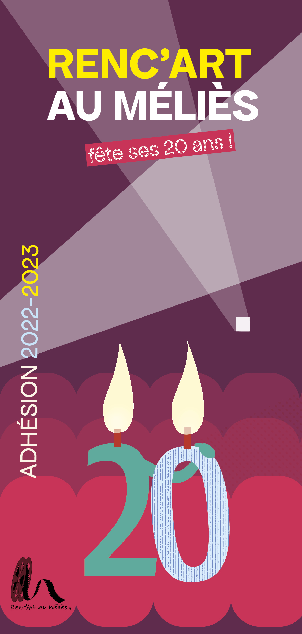 carte d’adhérent de l’association renc’art au Méliès