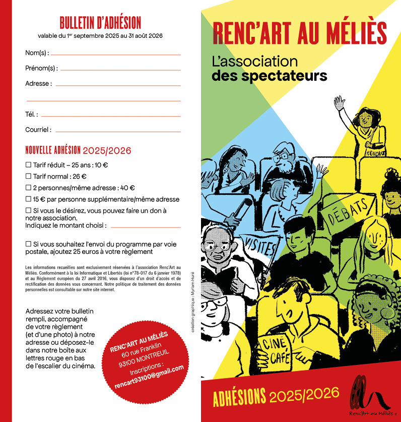 bulletin d’adhésion de l’association renc’art au Méliès