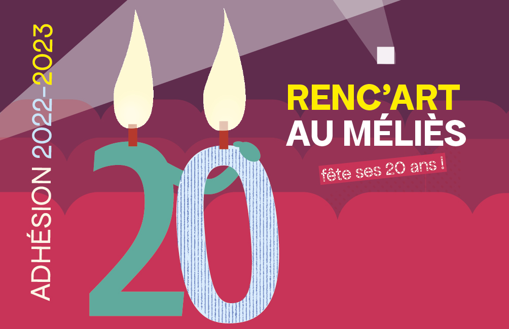 carte d’adhérent de l’association renc’art au Méliès