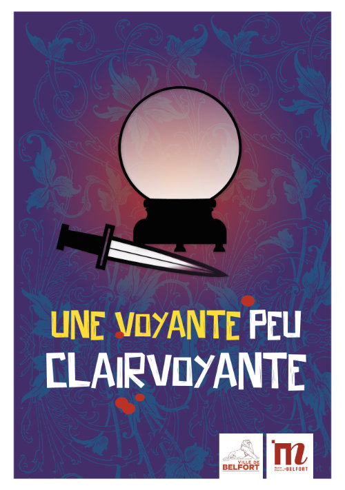 couverture du livret-jeu une voyante peu clairvoyante