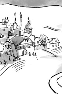 illustration pour le centre régional du livre